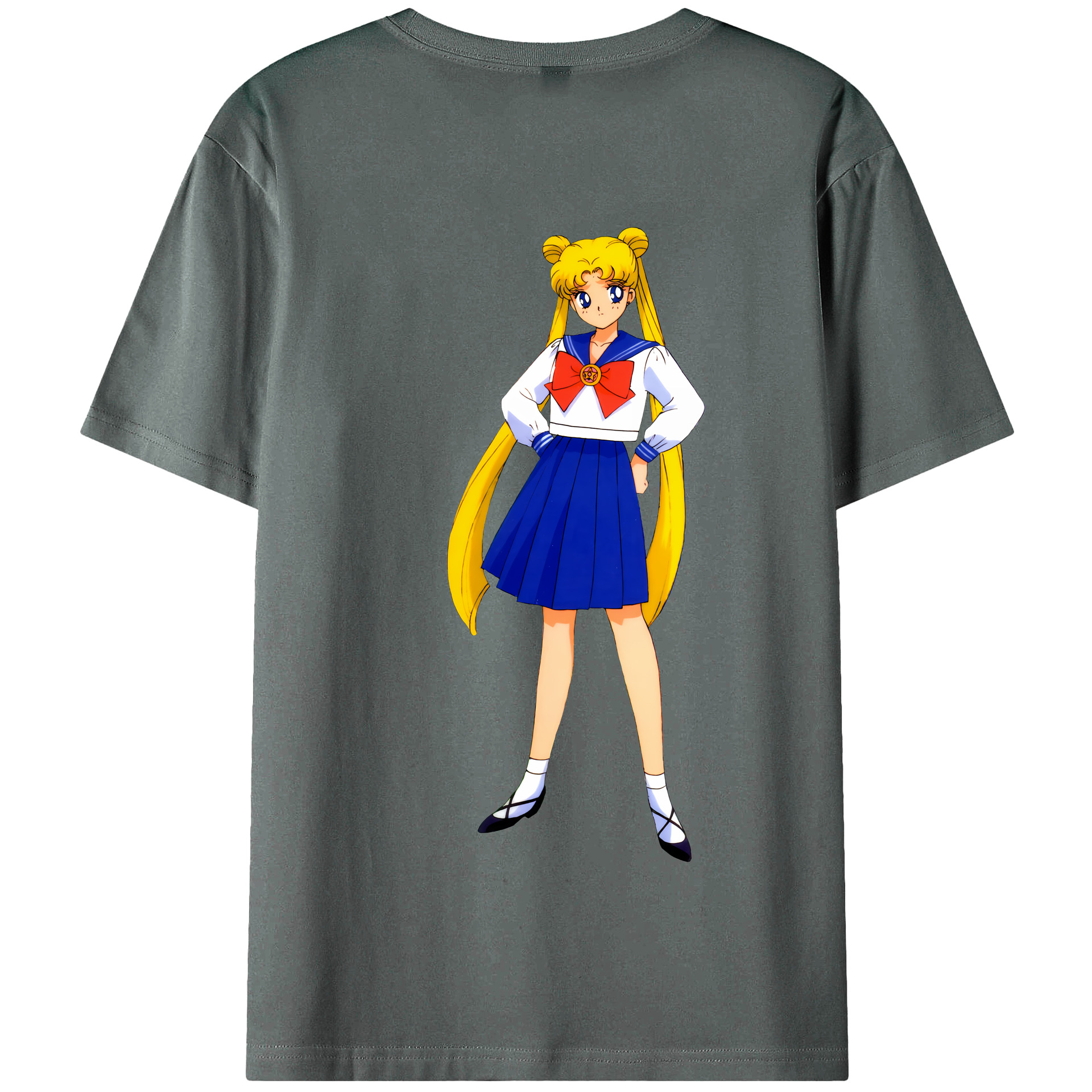 （画像用） 美少女戦士セーラームーン 愛野 美奈子 あいの みなこ Sailor Moon Aino Minako 綿100％半袖Tシャツ（背面プリント）